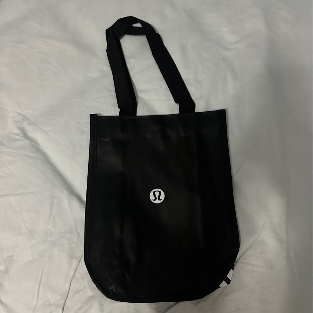 lululemon athletica Small Black and White  Shopping Tote Bag